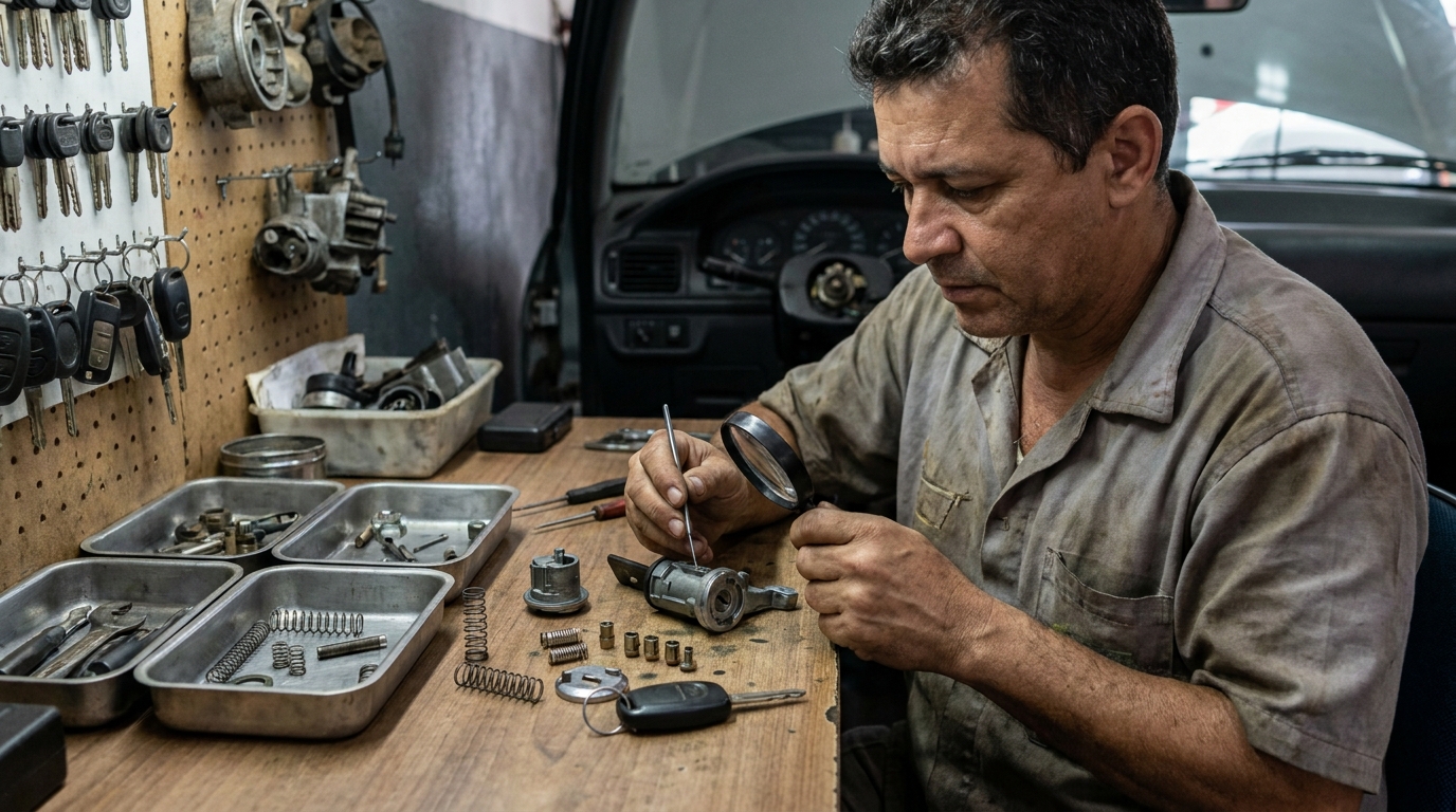 Reparo de Fechadura Automotiva no Jardim Dona Regina Picelli, Rio Claro‑SP
