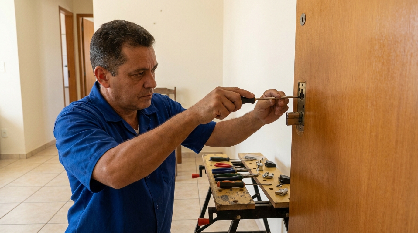 Troca de Segredo Residencial na Nossa Senhora de Lourdes, Caxias do Sul‑RS